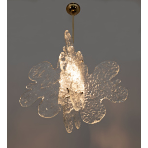 Carlo Nason Mid-century Modern Italian Murano Glass Pendant for Mazzega, 1970s