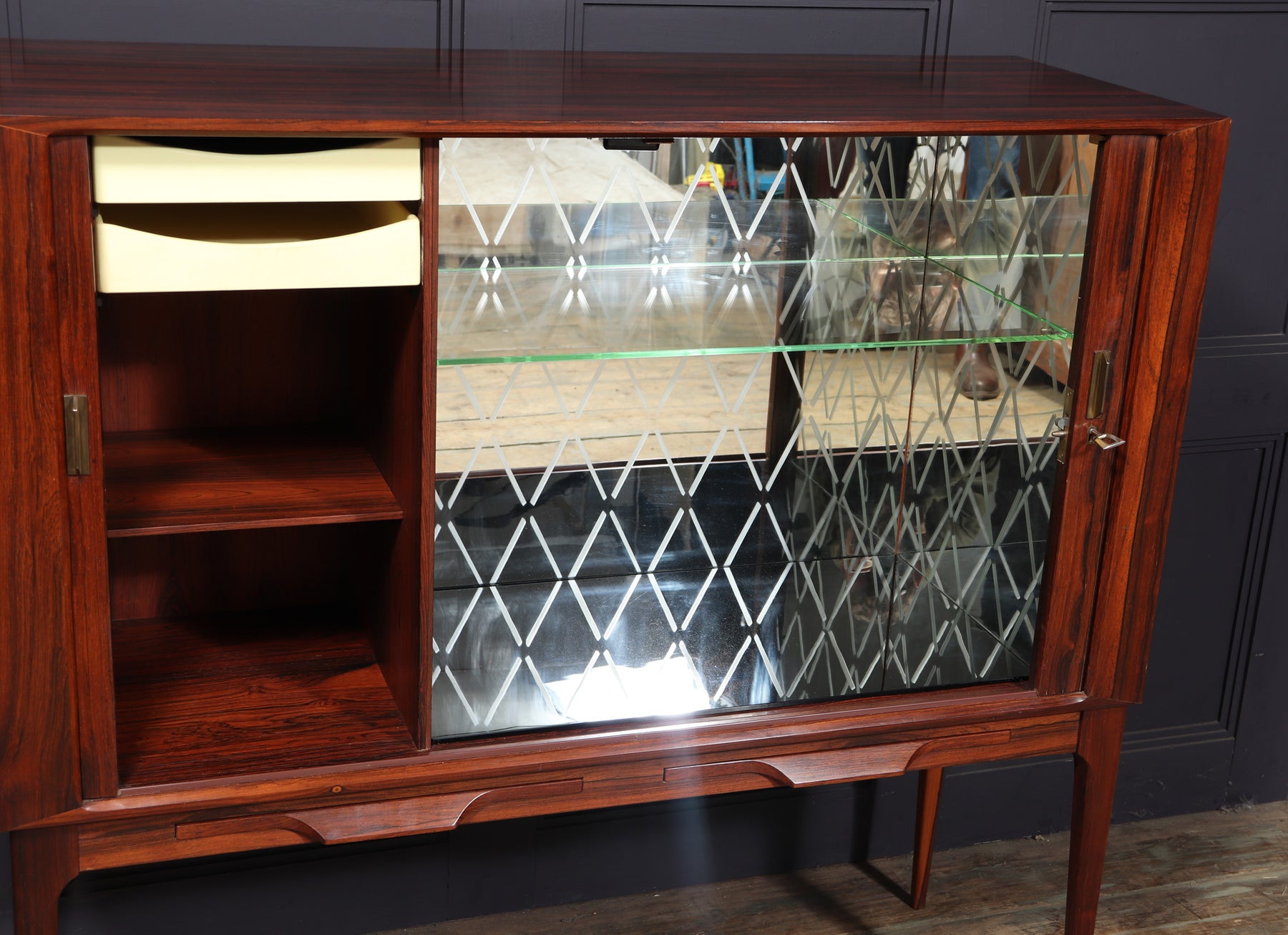 Excellent Mid Century Danish Dry Bar By kurt Ostervig, 1960s