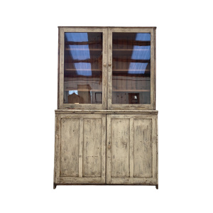 Painted Pine Glazed Cupboard