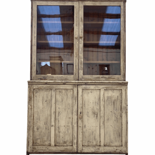 Painted Pine Glazed Cupboard