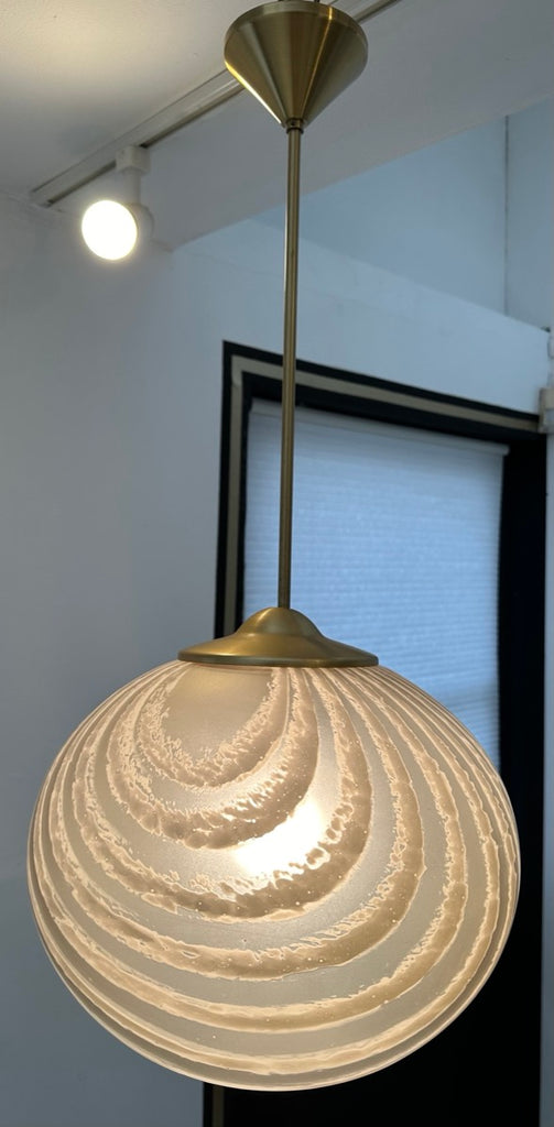 Gold Tinted Glass Hanging Light, 1970s