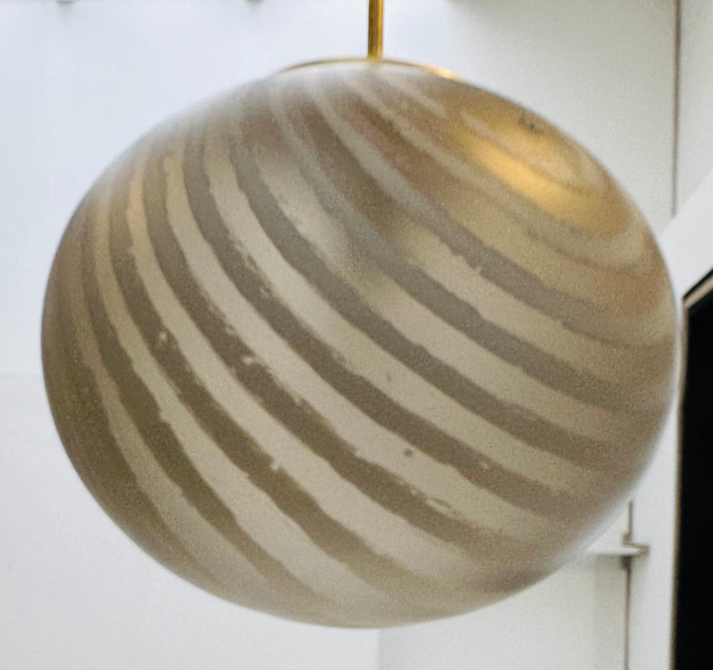 Gold Tinted Glass Hanging Light, 1970s