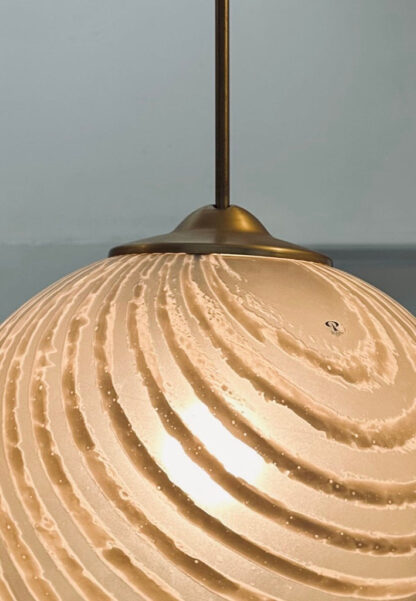 Gold Tinted Glass Hanging Light, 1970s - Image 2