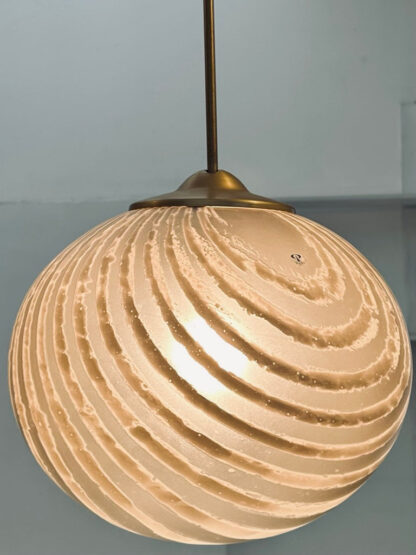 Gold Tinted Glass Hanging Light, 1970s - Image 3