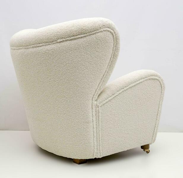 Sahco Zero the Tired Man Bouclè Lounge Chair by Lassen