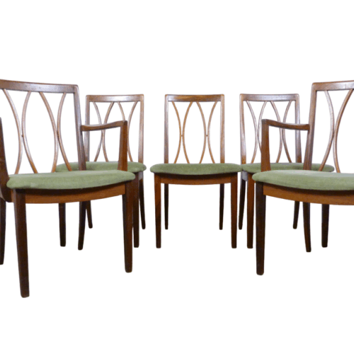 Set of Five G Plan Teak Dining Chairs Inc 2 Carvers