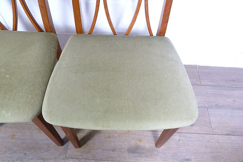 Set of Five G Plan Teak Dining Chairs Inc 2 Carvers