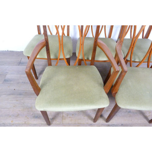 Set of Five G Plan Teak Dining Chairs Inc 2 Carvers