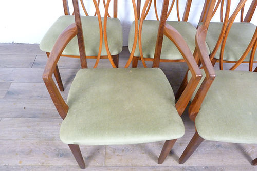 Set of Five G Plan Teak Dining Chairs Inc 2 Carvers