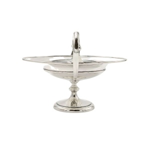 Antique Large Solid Silver Pedestal Dish Comport Table Centre 929g
