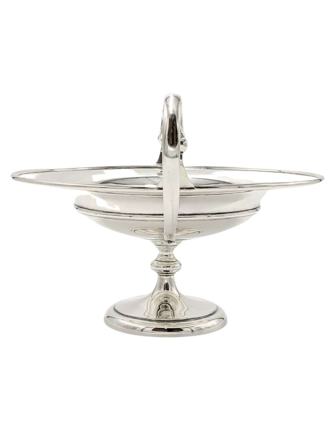 Antique Large Solid Silver Pedestal Dish Comport Table Centre 929g