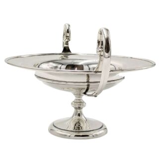 Antique Large Solid Silver Pedestal Dish Comport Table Centre 929g