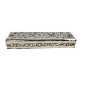 Antique Silver Box Very Large Art Nouveau Reynolds Angels Box Solid 26