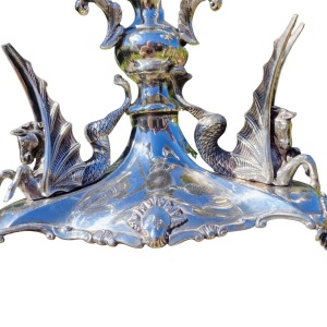 Antique Silver Plate Extra Large Table Centre c1880 James Deakin