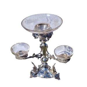 Antique Silver Plate Extra Large Table Centre c1880 James Deakin