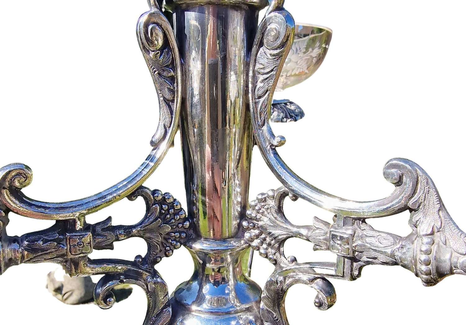 Antique Silver Plate Extra Large Table Centre c1880 James Deakin
