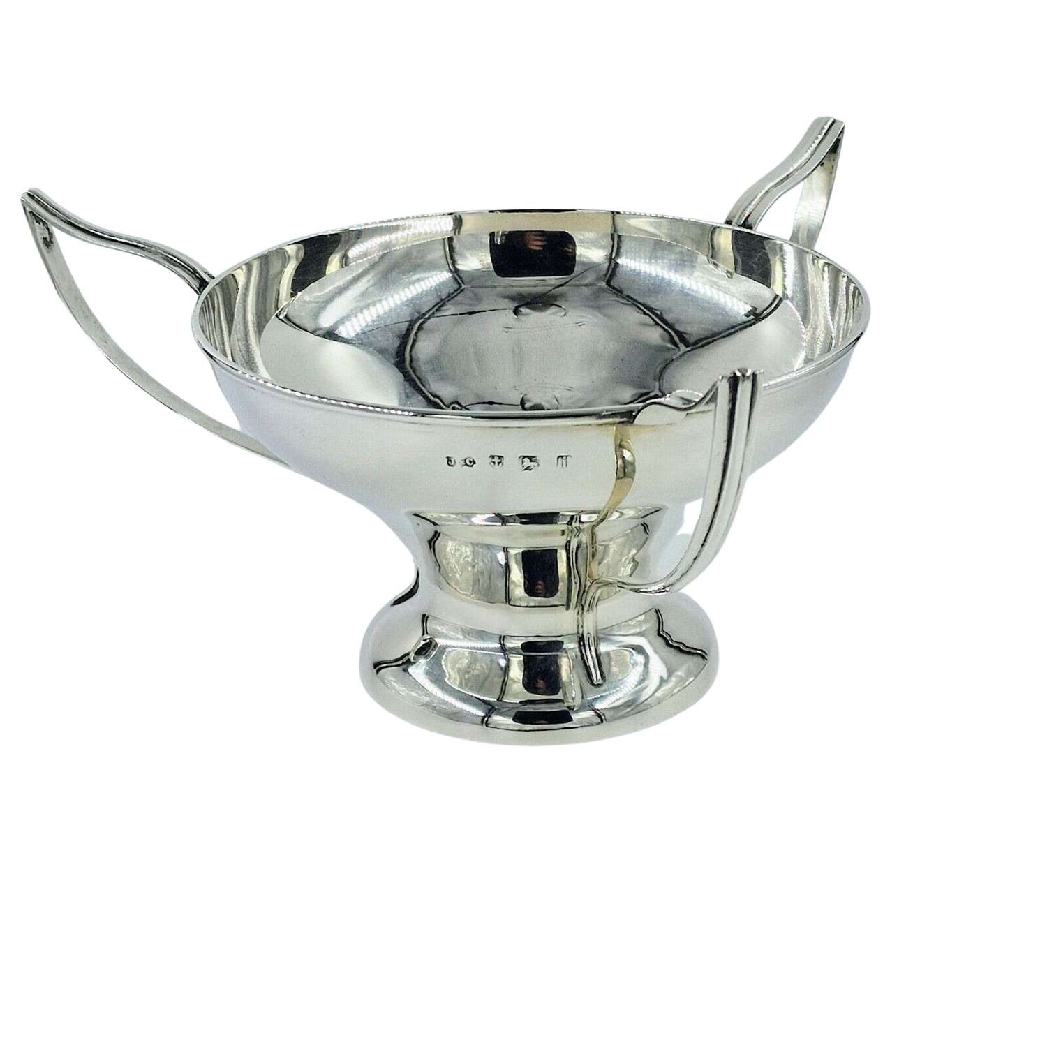 Antique Solid Silver Art Nouveau Bowl 1908 Dish Tyg Centrepiece