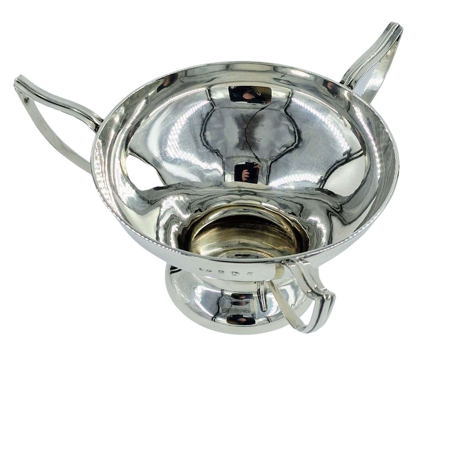 Antique Solid Silver Art Nouveau Bowl 1908 Dish Tyg Centrepiece