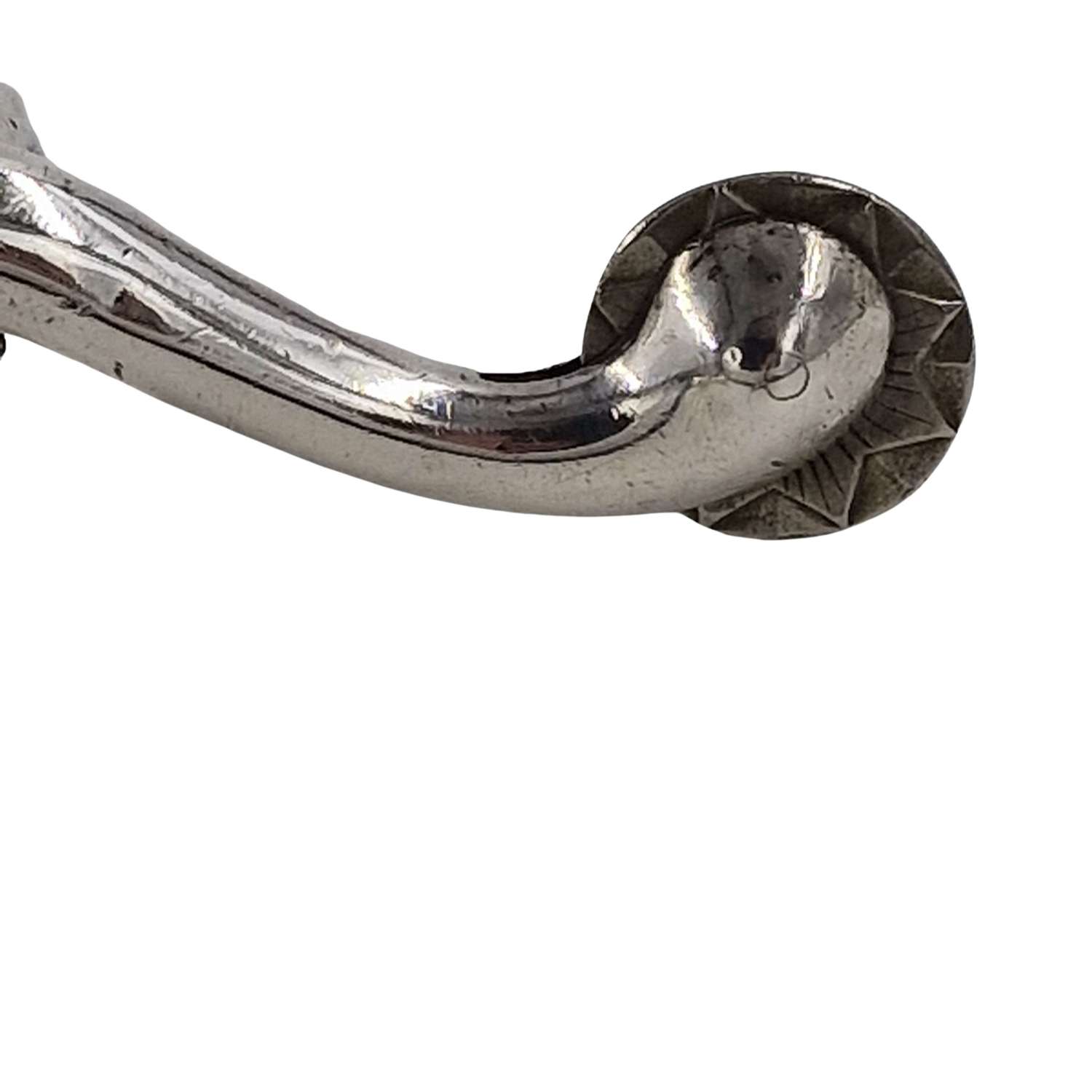 Antique Solid Silver Spurs Pair For Riding Boots 1898