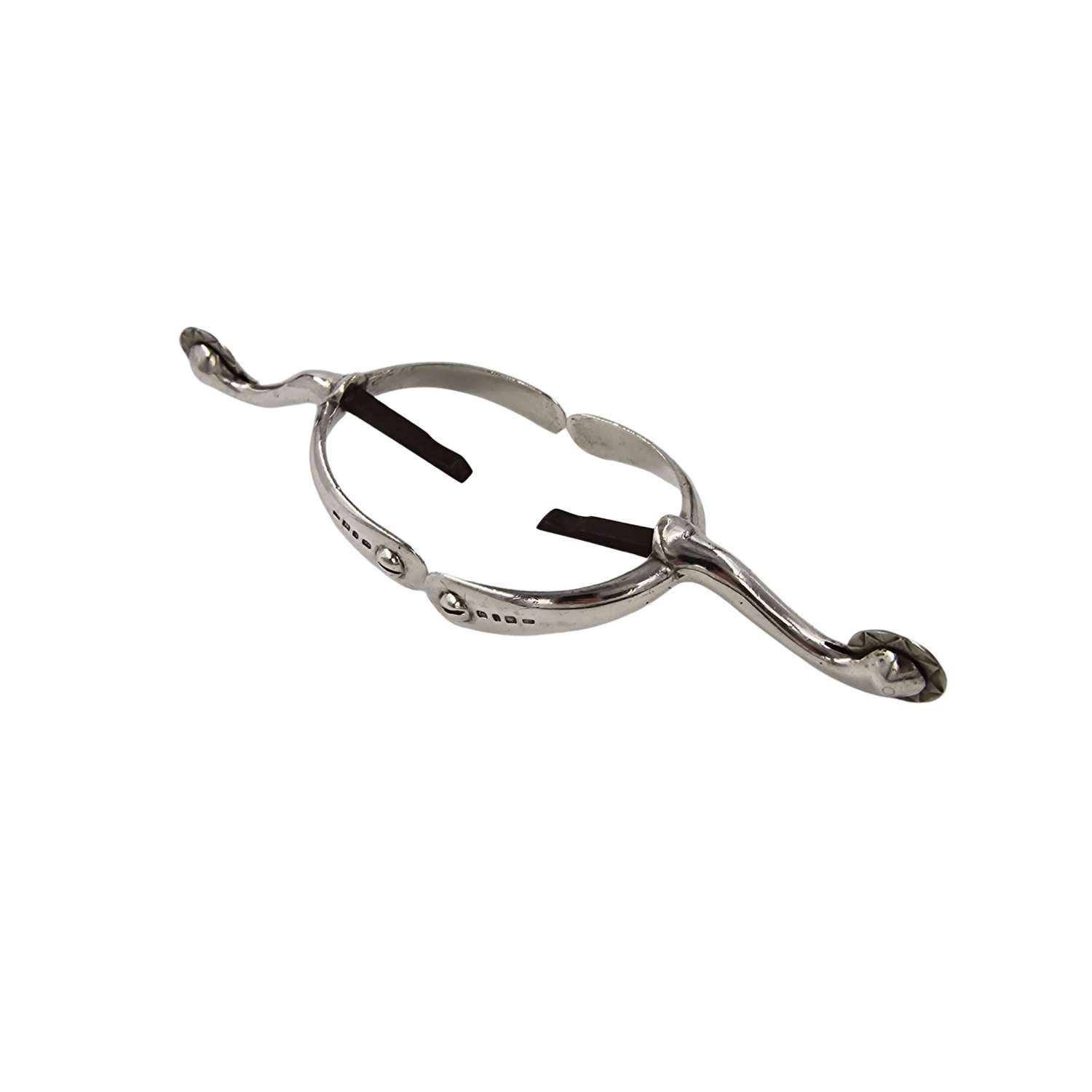 Antique Solid Silver Spurs Pair For Riding Boots 1898