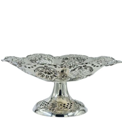 Antique Solid Silver Stunning Comport 1898 Dish Bowl