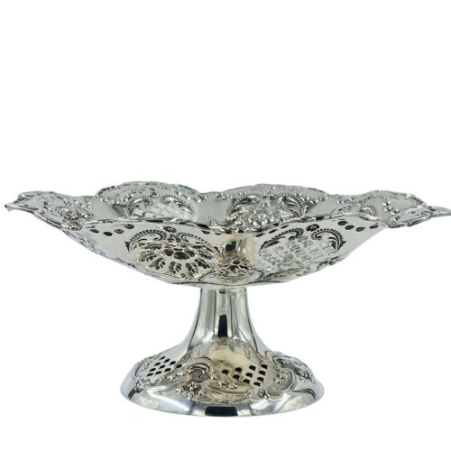 Antique Solid Silver Stunning Comport 1898 Dish Bowl