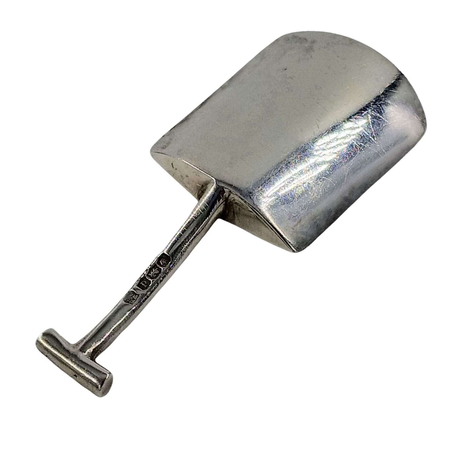 Art Deco RARE Antique Solid Silver Spade Caddy Spoon