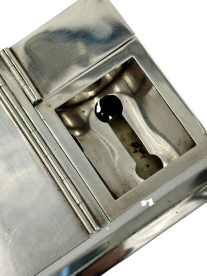 Art Deco Solid Silver Box Ashtray Match Strike Vesta Combination - Image 8