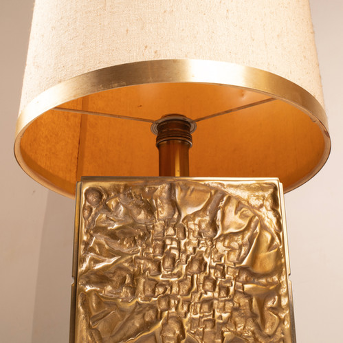 Pair of Brutalist Lamps "Colette" by Luciano Frigerio for Frigerio di Desio