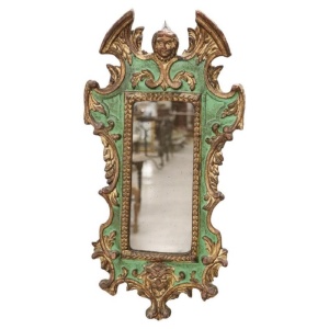 Carved Wood Wall Mirror