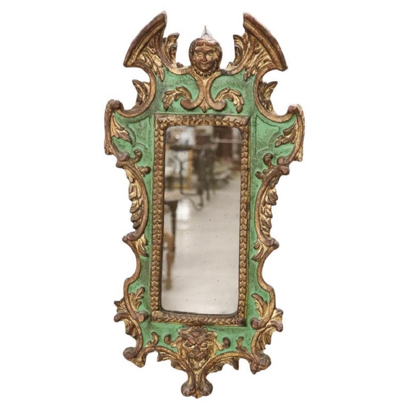 Carved Wood Wall Mirror