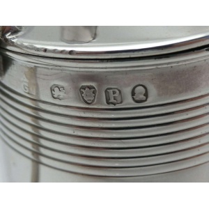 Georgian 1810 Antique Solid Silver Large Tankard Mustard Jam Pot