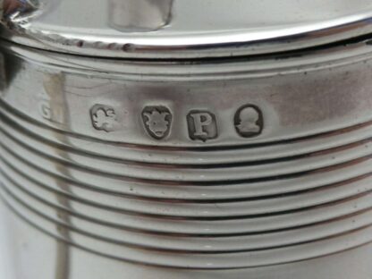 Georgian 1810 Antique Solid Silver Large Tankard Mustard Jam Pot - Image 2