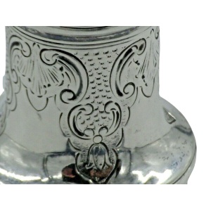 Georgian II 1744 Antique Solid Silver Pounce Shaker Pepper Pot