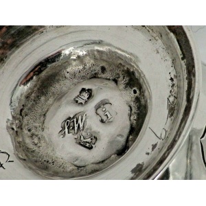 Georgian II 1744 Antique Solid Silver Pounce Shaker Pepper Pot