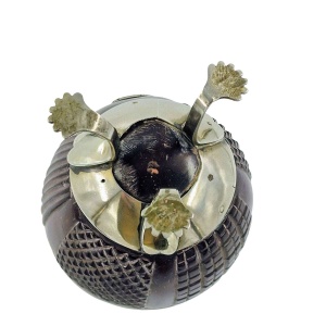 Georgian Solid Silver and Coconut Goblet c1780