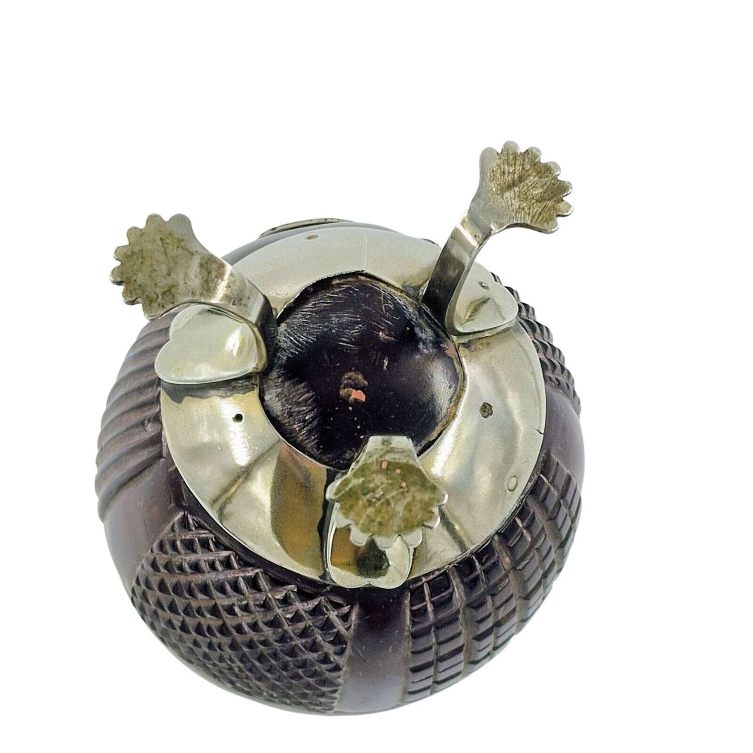 Georgian Solid Silver and Coconut Goblet c1780