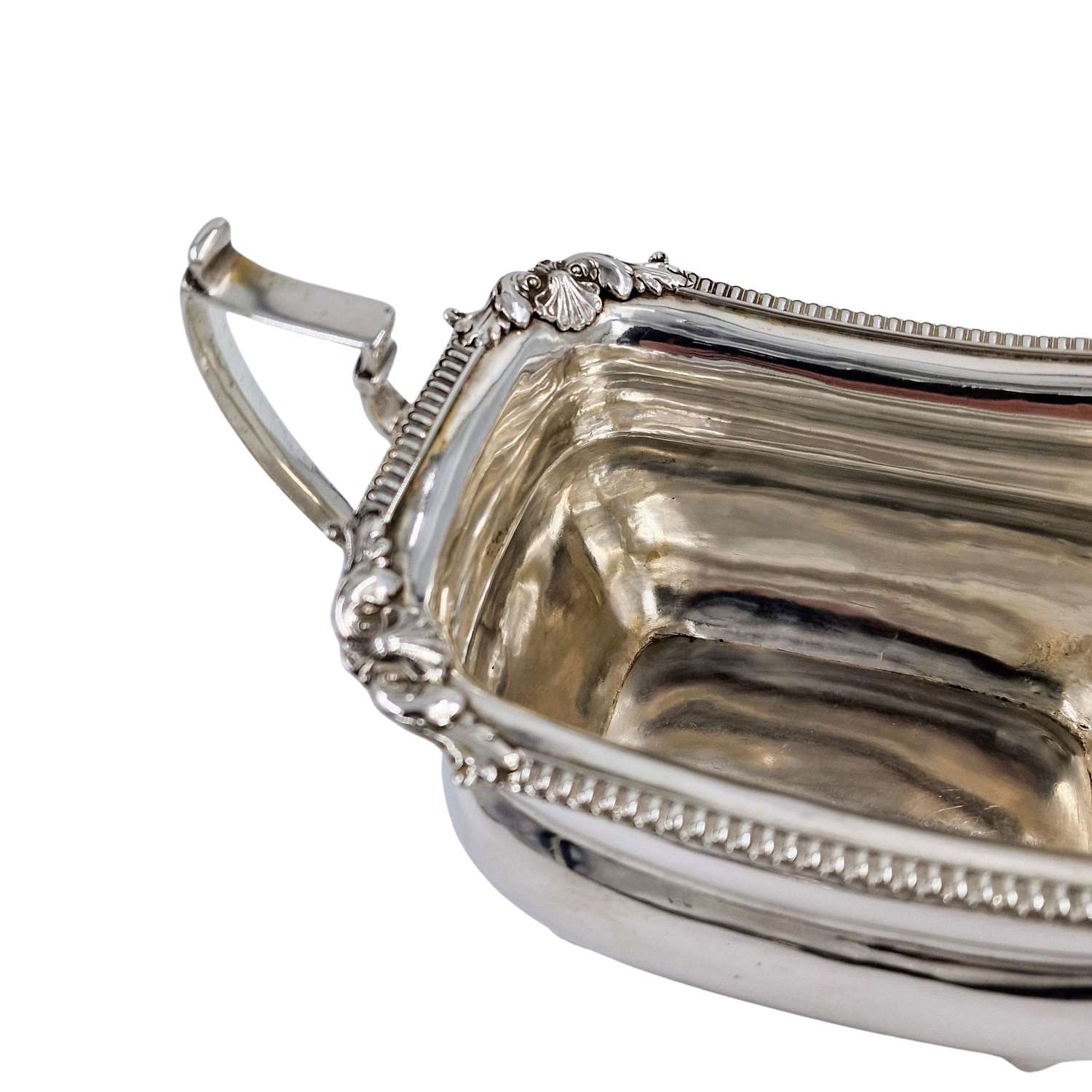 Georgian Solid Silver Large Irish Sauce Bowl Dublin 1818 311g