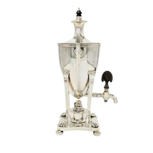 Irish Solid Silver Antique Samovar & Burner 1710g 2 Pint