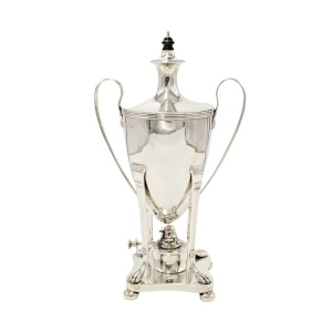 Irish Solid Silver Antique Samovar & Burner 1710g 2 Pint
