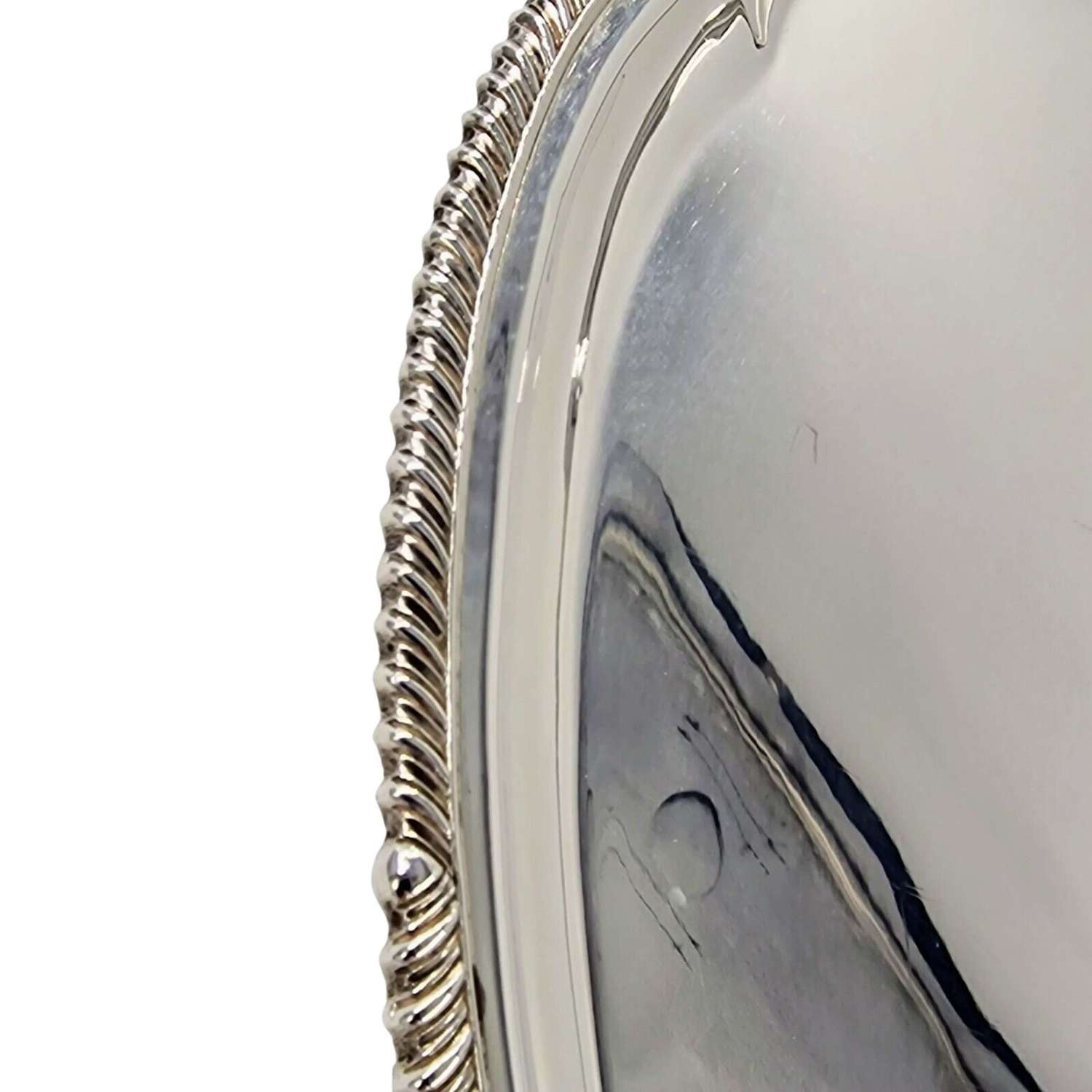 Quality Heavy Solid Silver Tea Set Serving Antique Tray