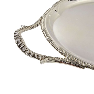 Quality Heavy Solid Silver Tea Set Serving Antique Tray