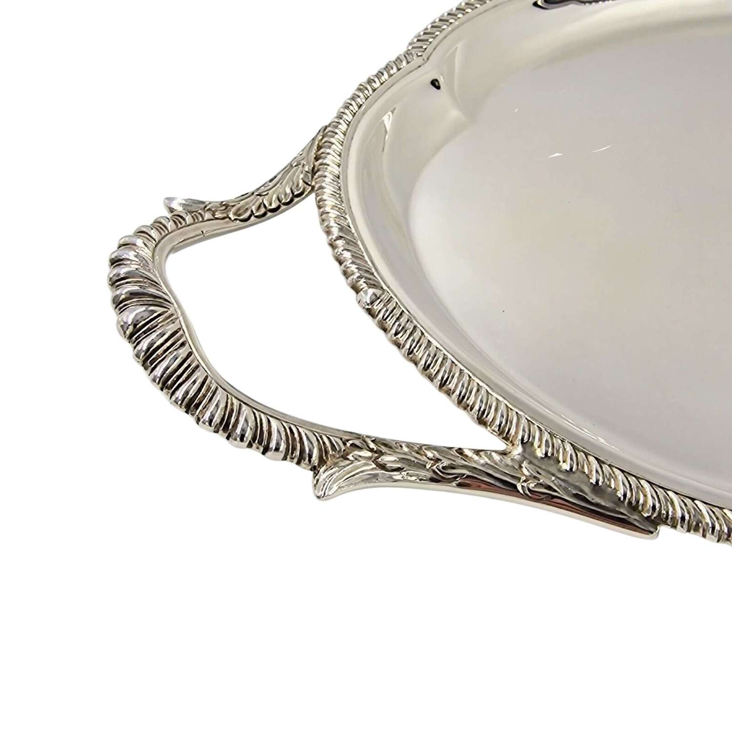 Quality Heavy Solid Silver Tea Set Serving Antique Tray