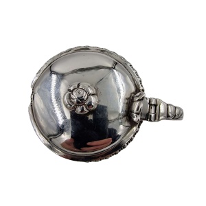 RARE Irish Georgian Solid Silver Mustard Preserve Pot
