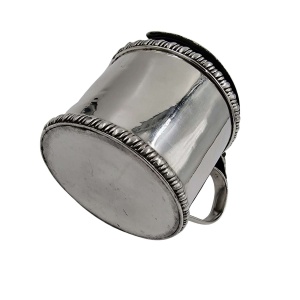 RARE Irish Georgian Solid Silver Mustard Preserve Pot