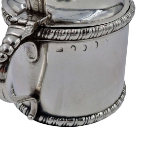 RARE Irish Georgian Solid Silver Mustard Preserve Pot