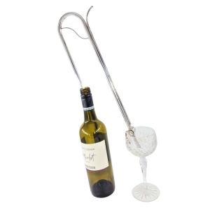 Rare Solid Sterling Silver Wine Syphon by Comyns of London