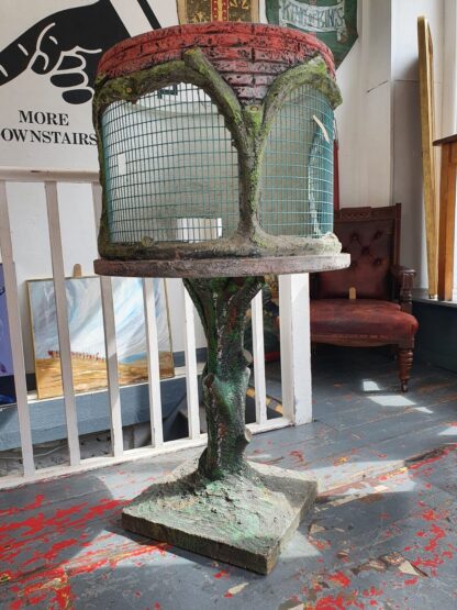 Antique Faux Bois Belgian Aviary Decorative Garden Ornament/Statue - Image 2