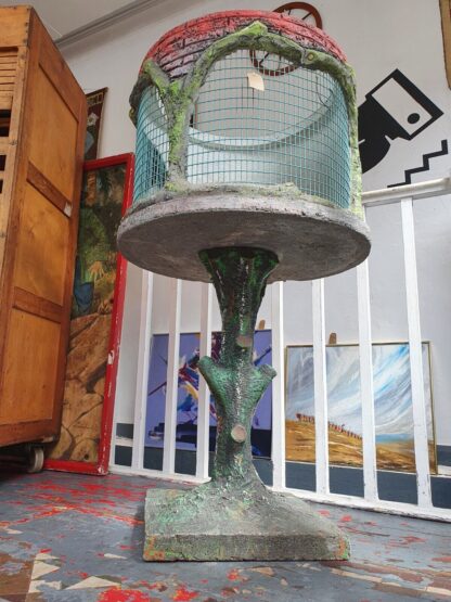 Antique Faux Bois Belgian Aviary Decorative Garden Ornament/Statue - Image 11