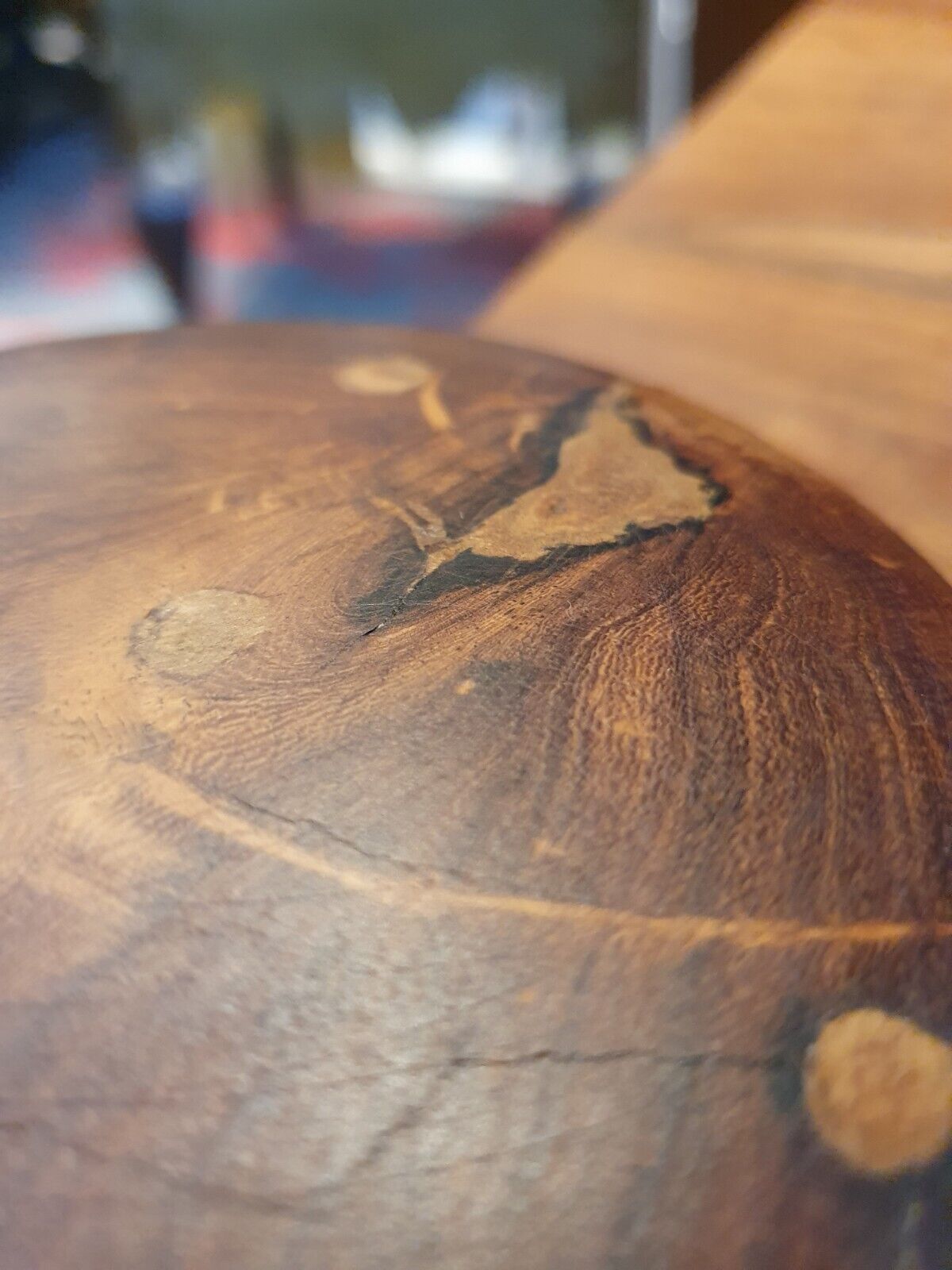 1960s Solid Walnut Brutalist Belgian Coffee Table.